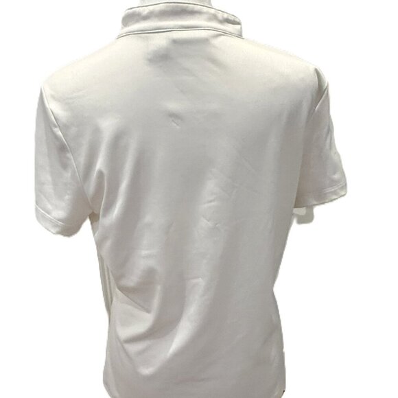 Chico’s Zenergy White and Gold Patterned Zip-Up Golf Top. Chico’s size 0, Small - Picture 3 of 7